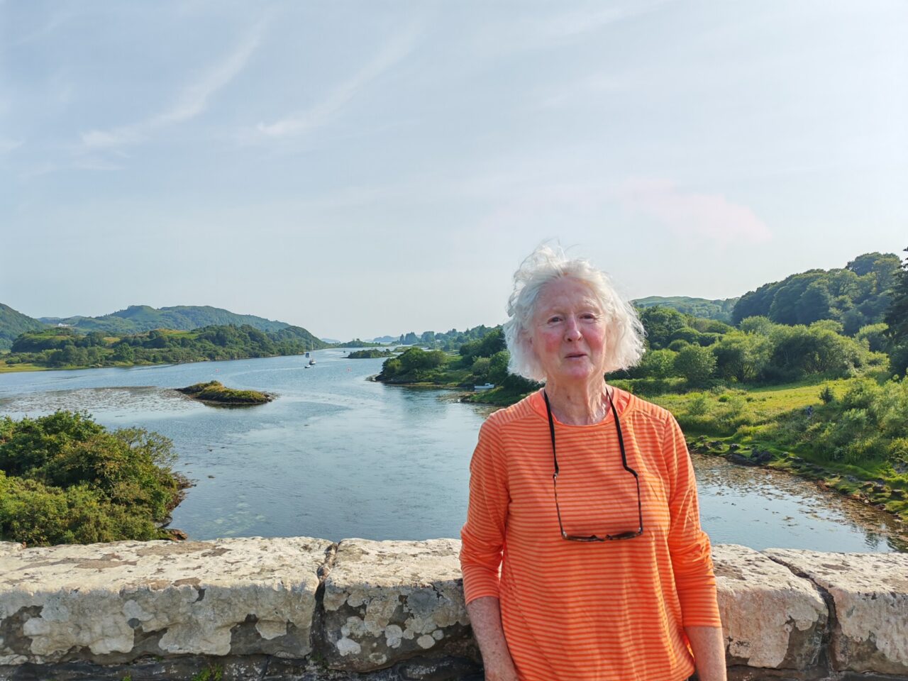Bridge over the Atlantic joining Seil island with the mainland